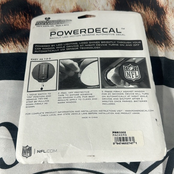 Power decal backlit led motion sewing automotive decal - Picture 2 of 2